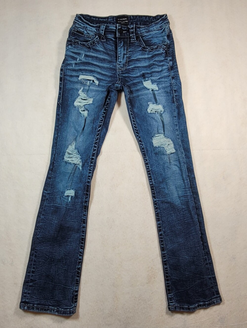 Buckle Black Fit No. 3 Bootcut Slim Fit 28x32 Medium Wash Stretch Jeans